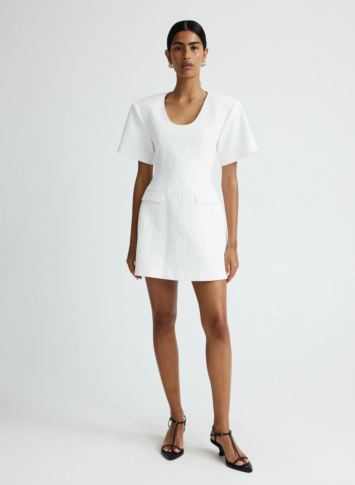 Hayden dress - White Crinkle