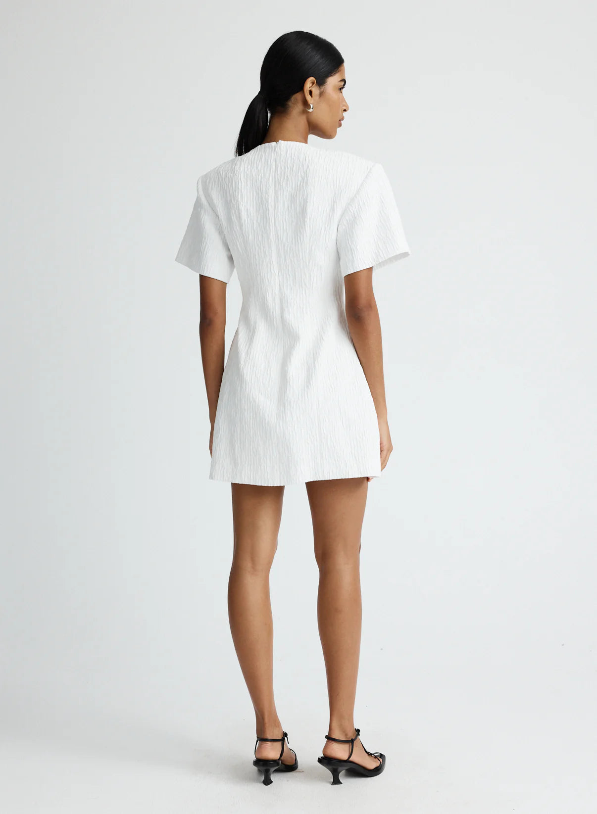 Hayden dress - White Crinkle