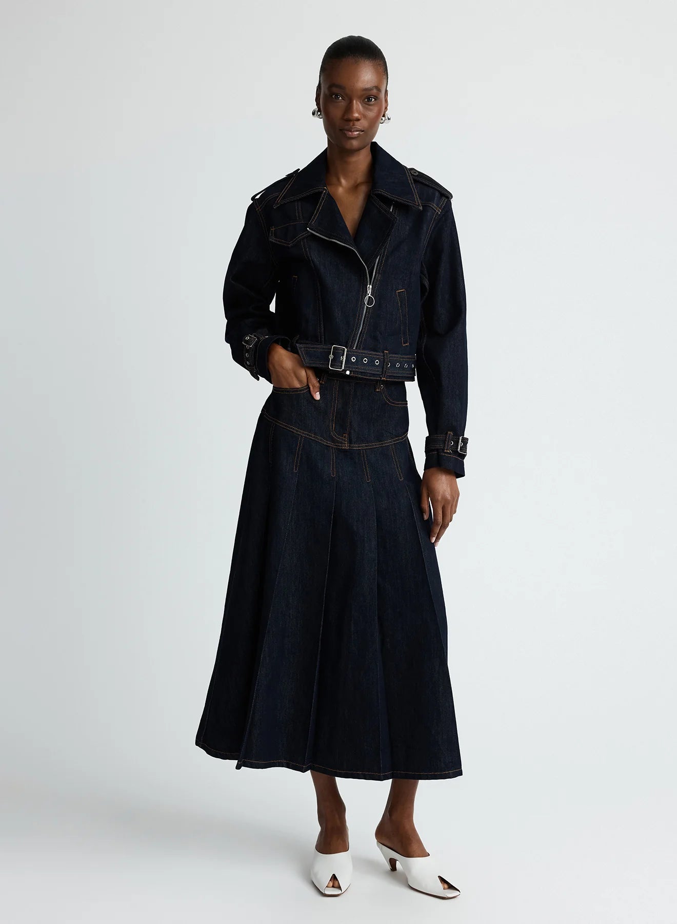 Logan Skirt Dark Indigo