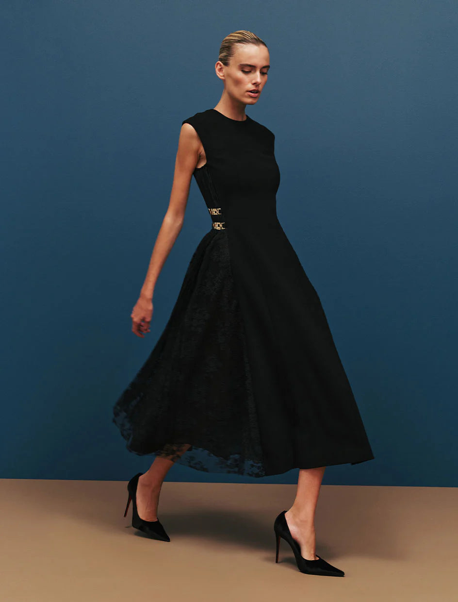 Milena Midi Dress Black