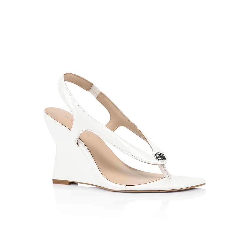 Martine Slingback Wedge White