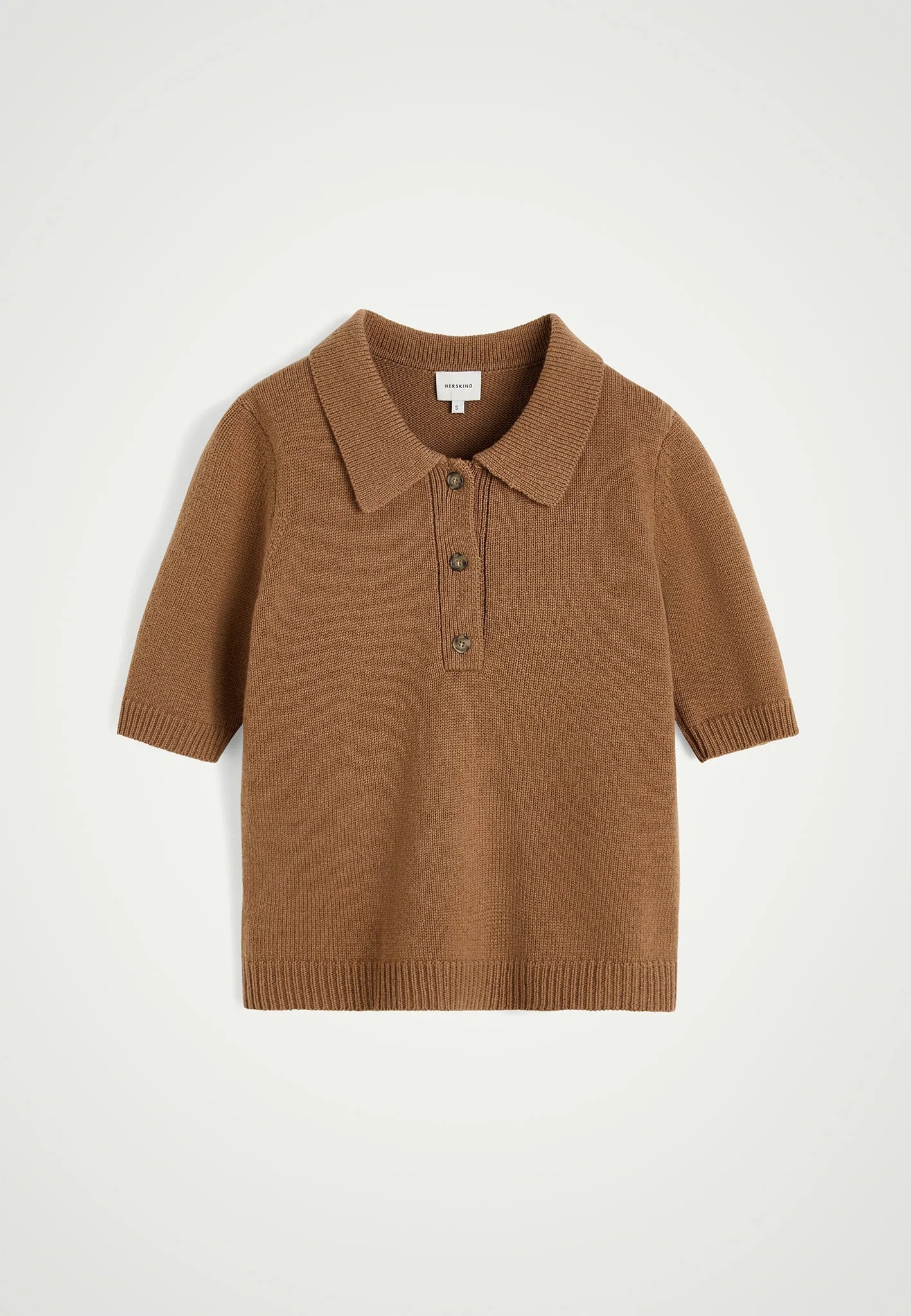 Alberto Knit Polo - Brown Sugar