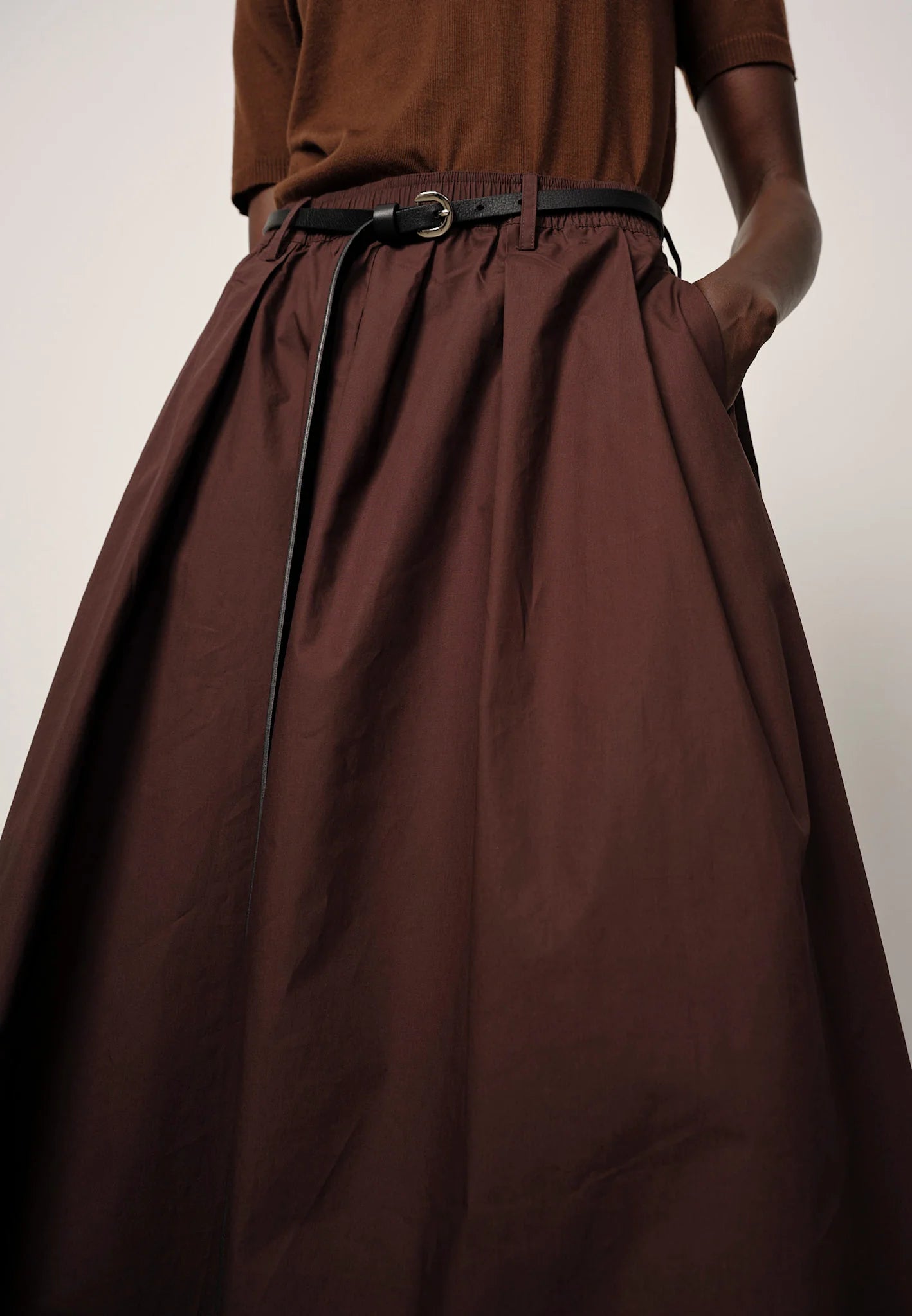 Ofelia Skirt Coffee Brown