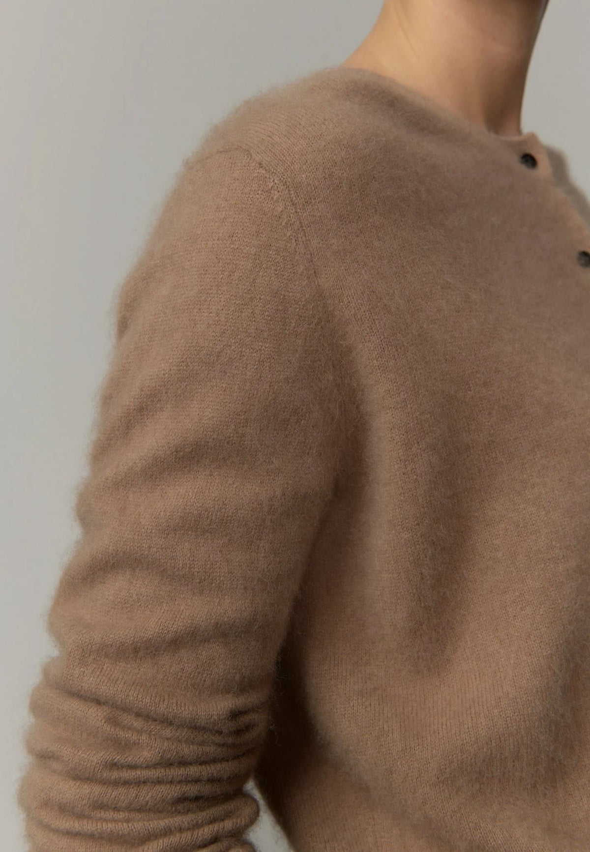 Roselle Knit Cardigan Croissant