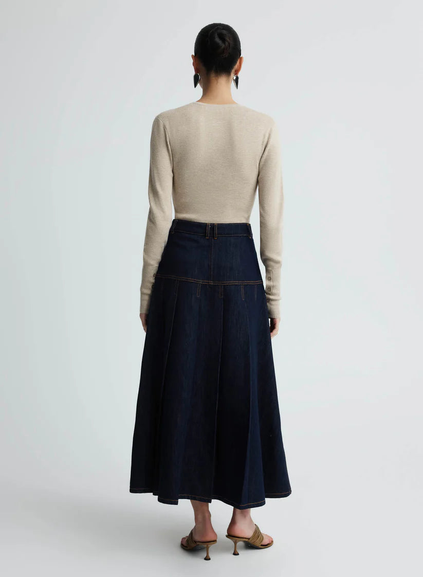 Logan Skirt Dark Indigo