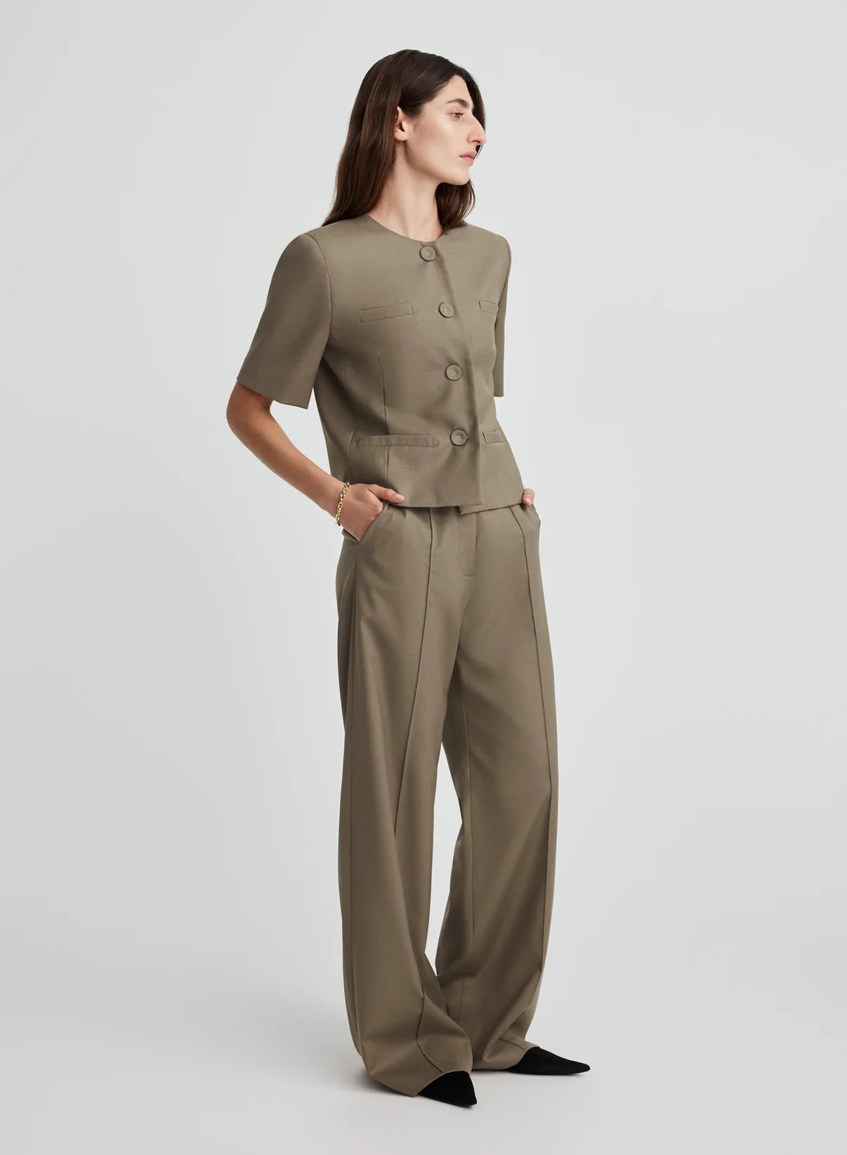 Priestly Jacket Taupe