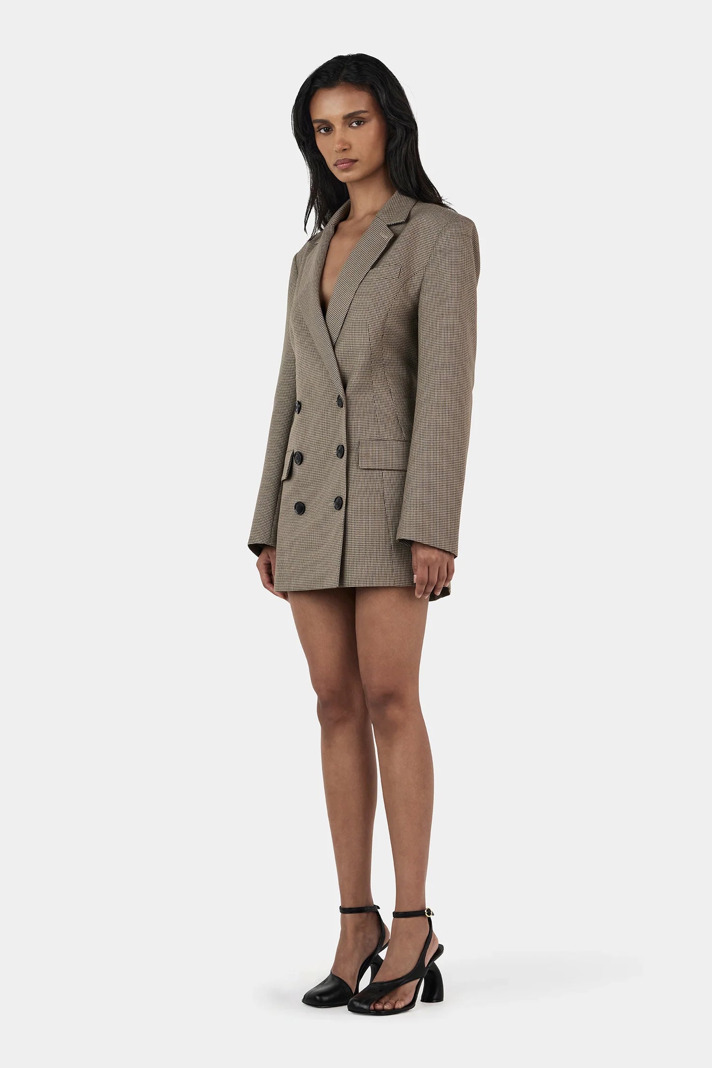 Callum Blazer Dress Chestnut