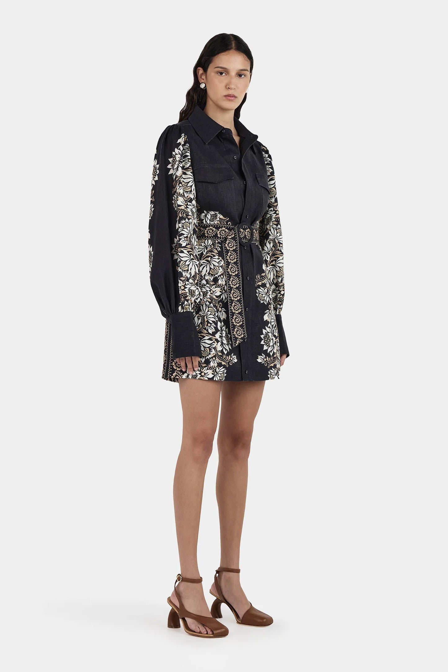 Constance Linen Mini Dress