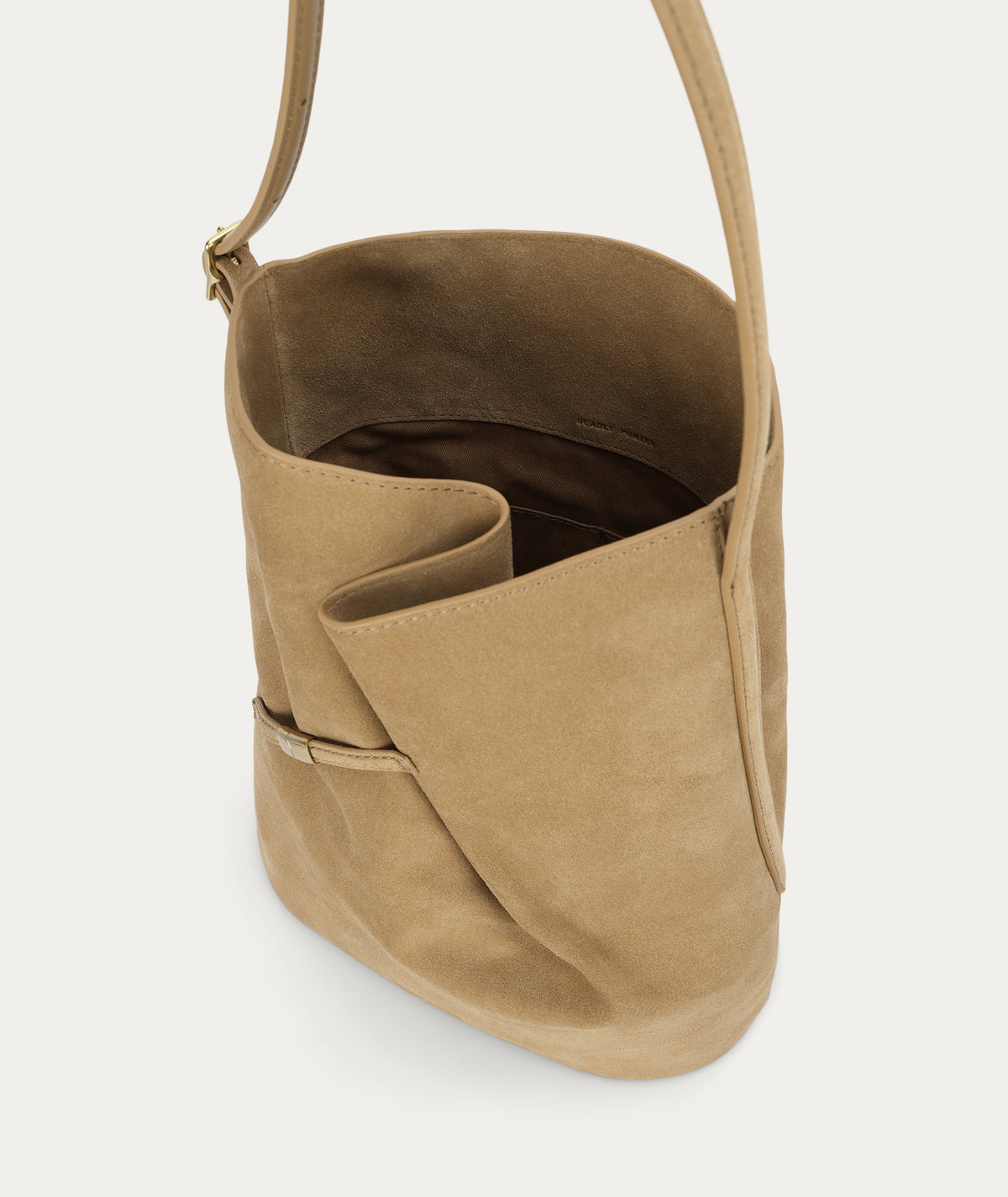 Clippity Tote Oat Suede