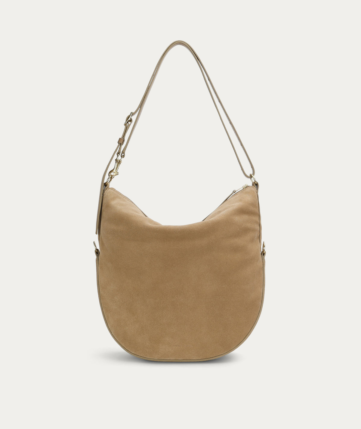 Leopard Hobo Oat Suede