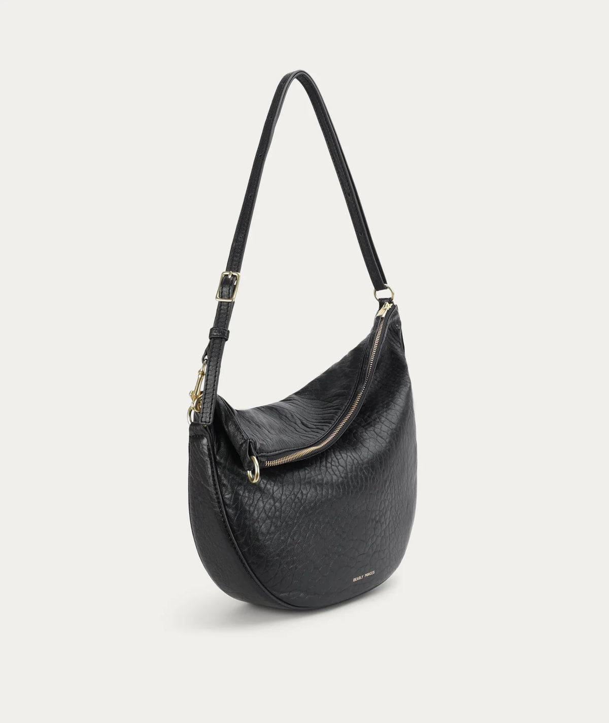 Leopard Hobo Black Bulle/Brass