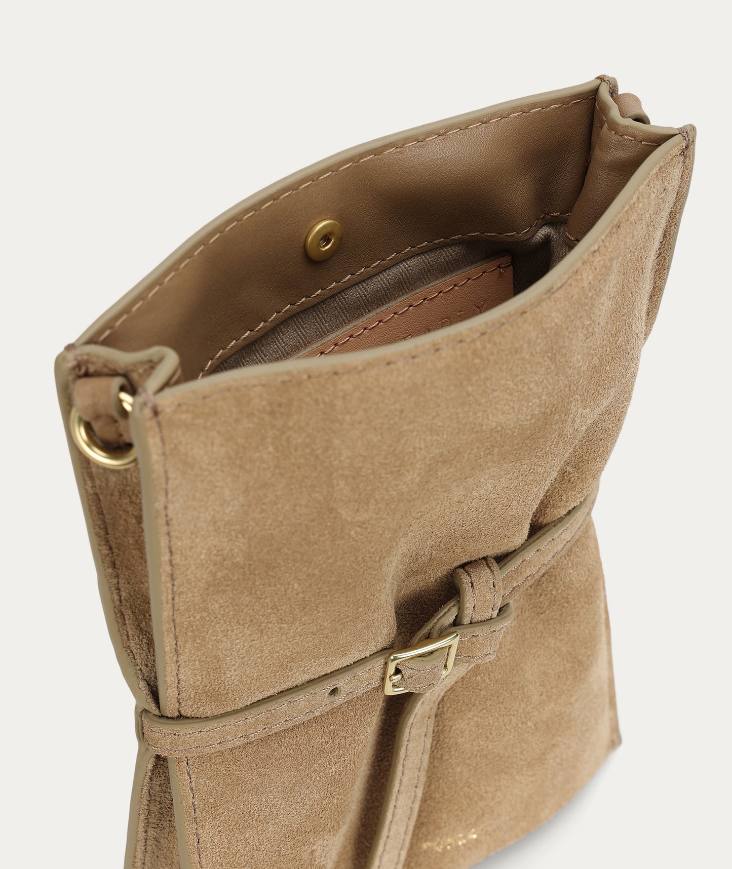 Mr Penny Pouchette Oat Suede