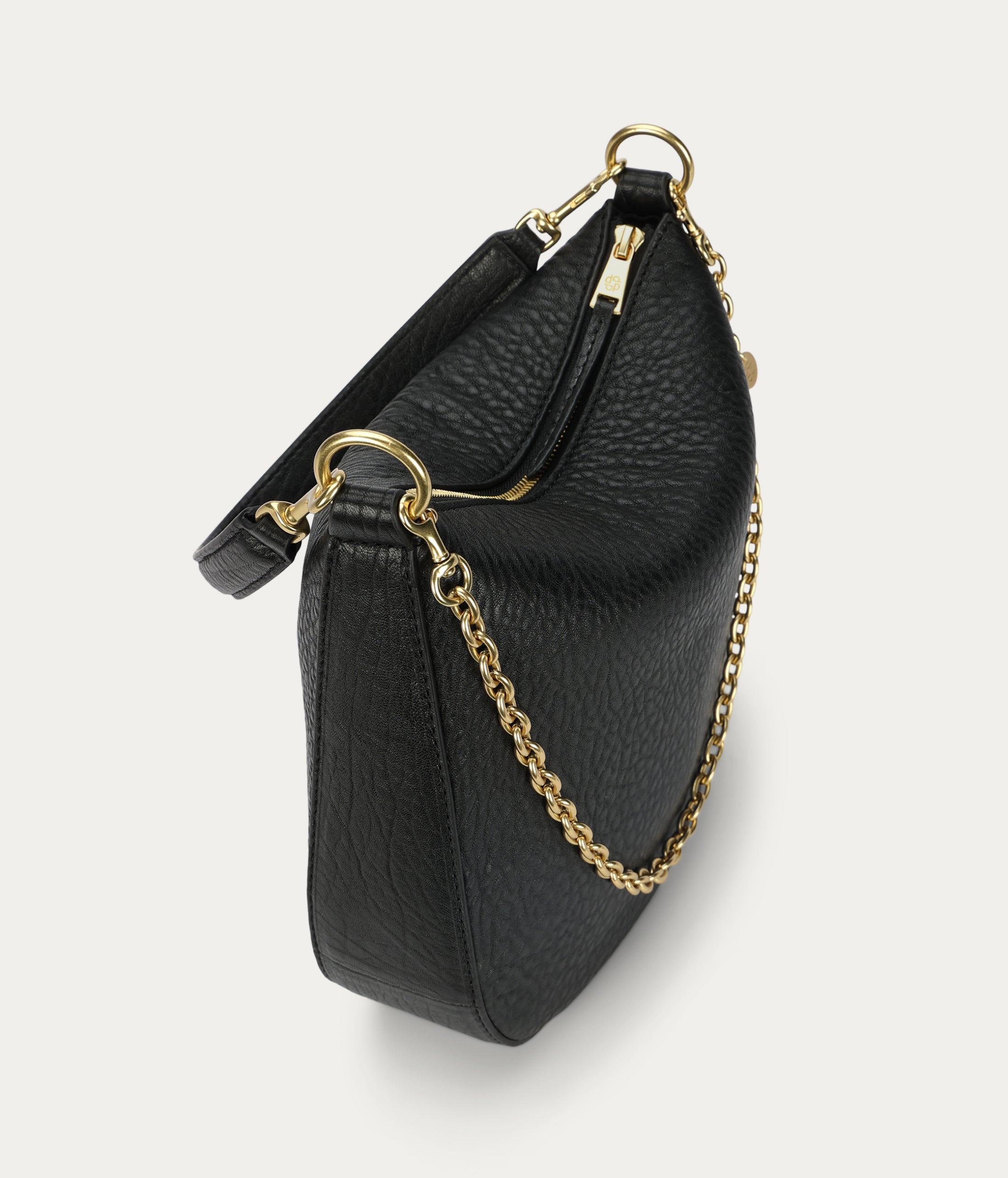 Medium Sling Bag Black Bulle/Brass