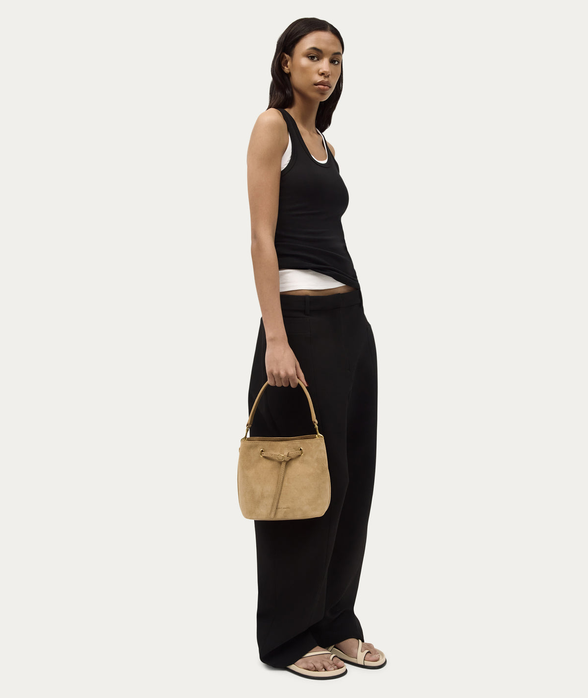 Penny Bag Oat Suede