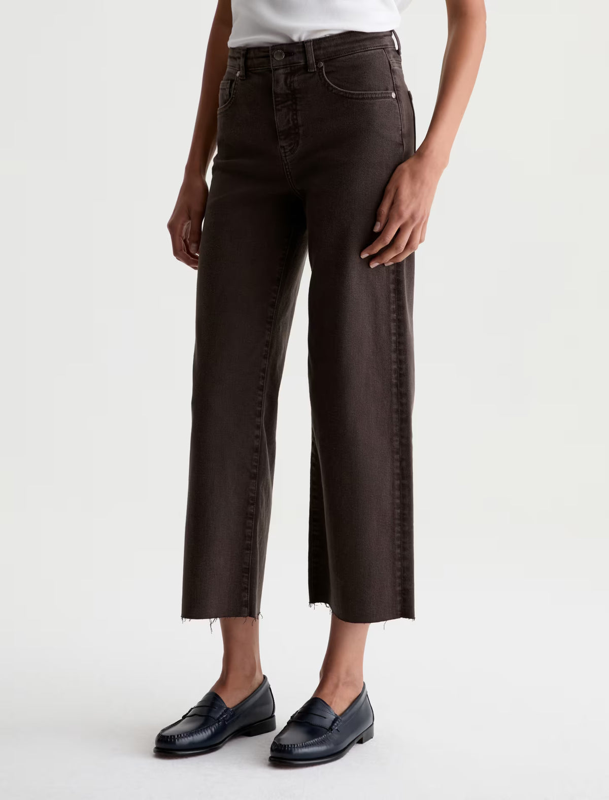Saige Wide Leg Crop Sulfur Burnt Umber