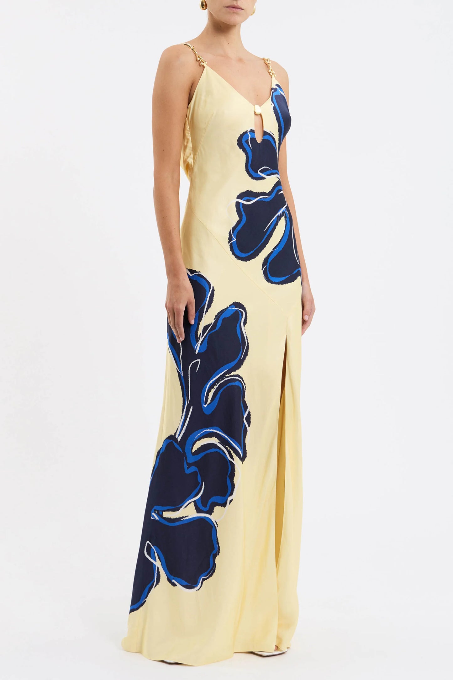Indigo Bloom Maxi Dress