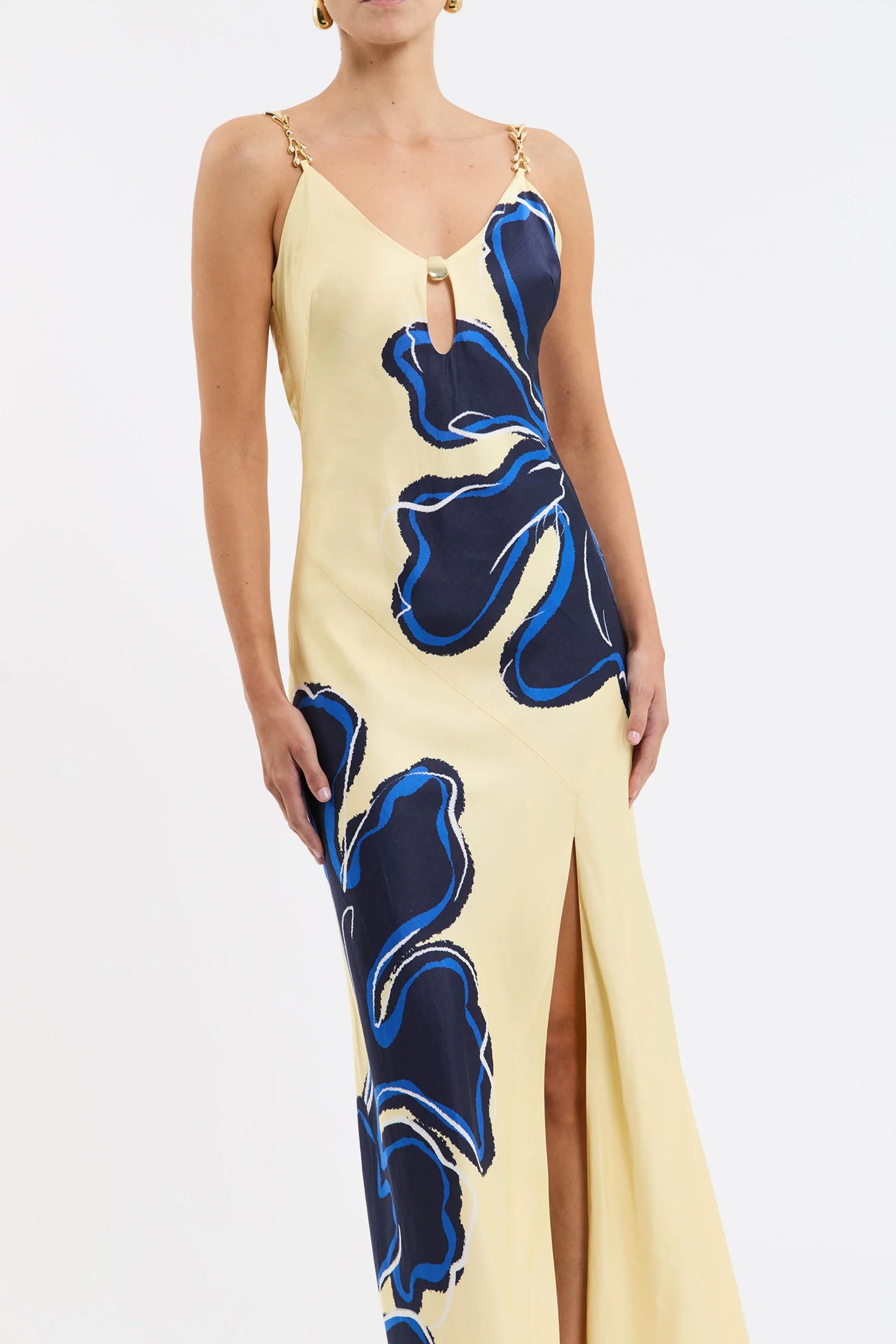 Indigo Bloom Maxi Dress