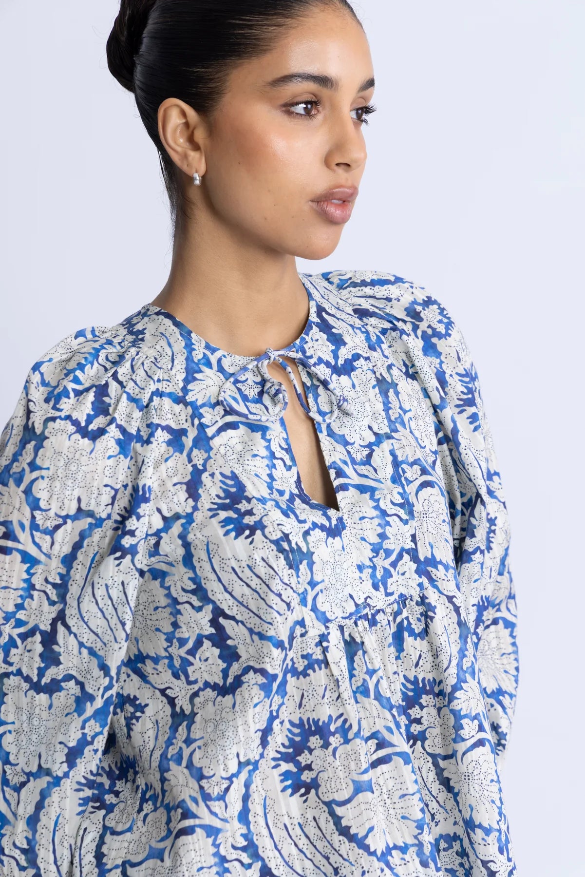 Brea Long Sleeve Blouse Ciel