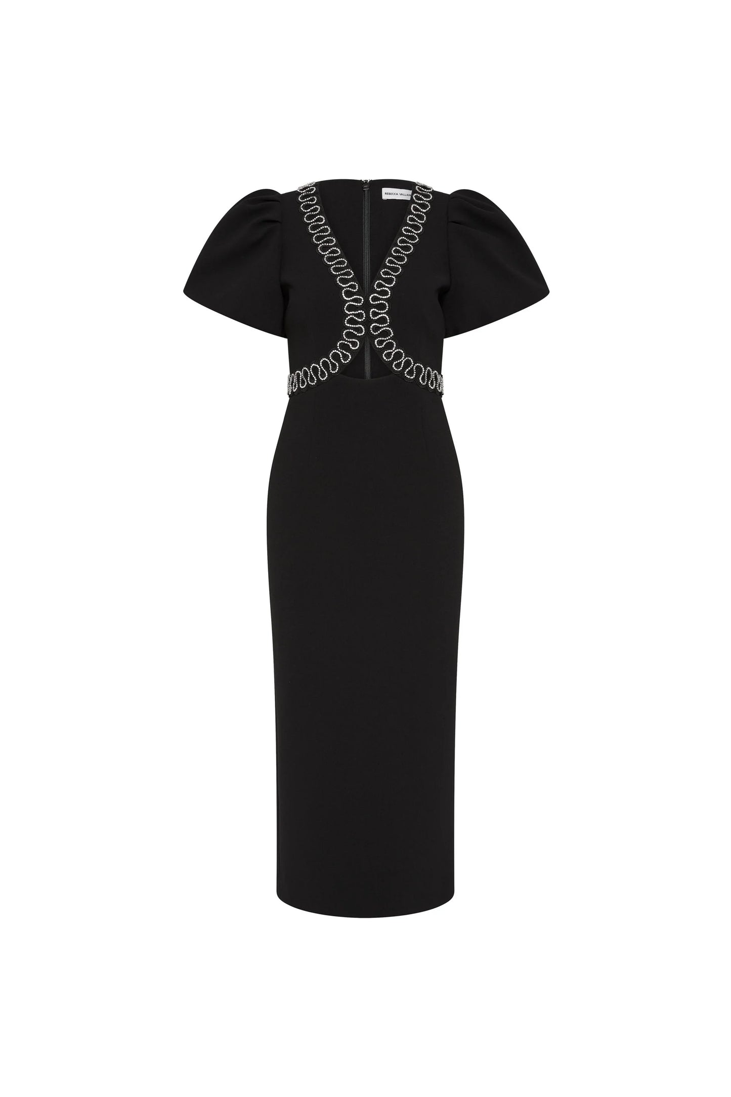 Nyx Puff Sleeve Midi Dress