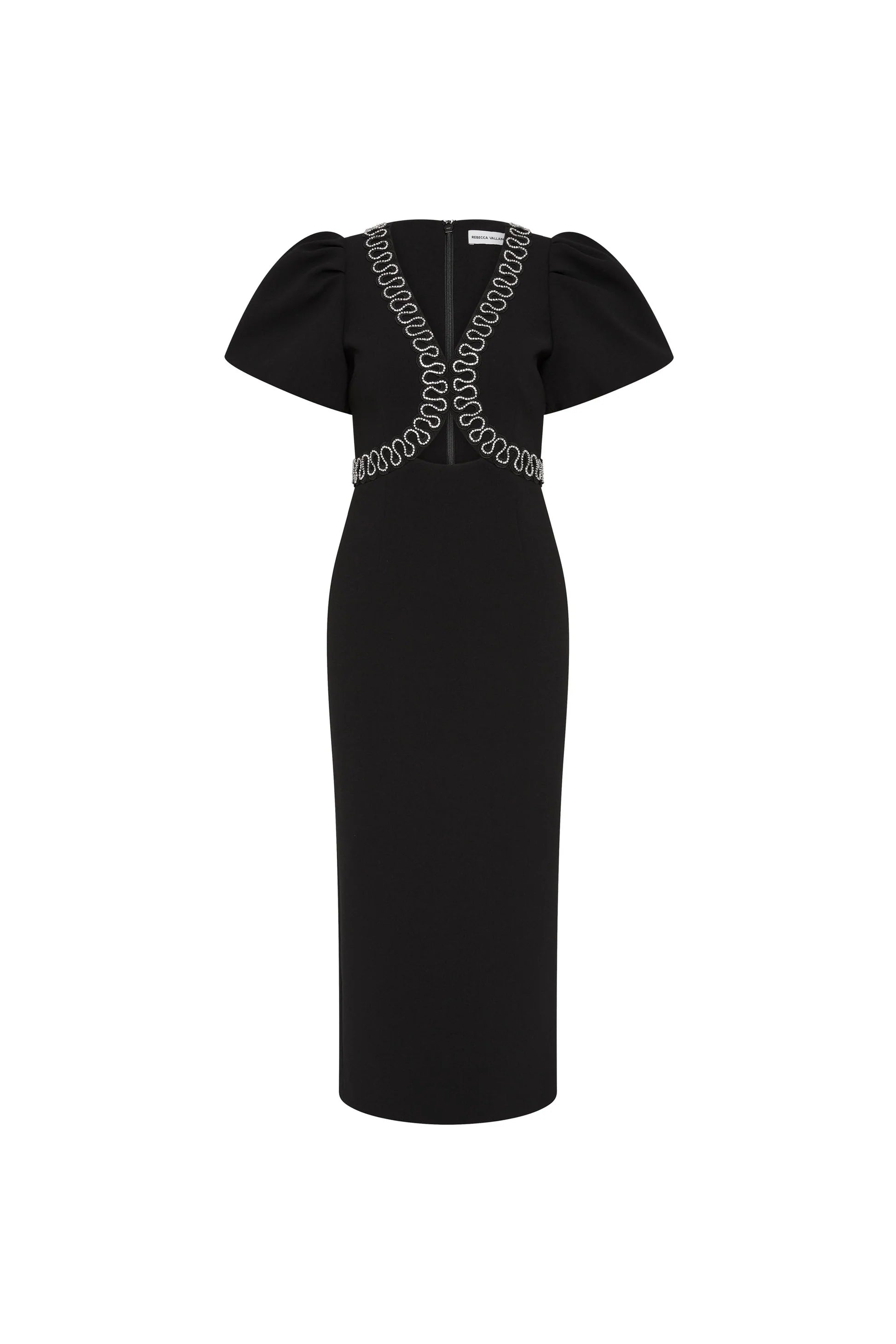 Nyx Puff Sleeve Midi Dress