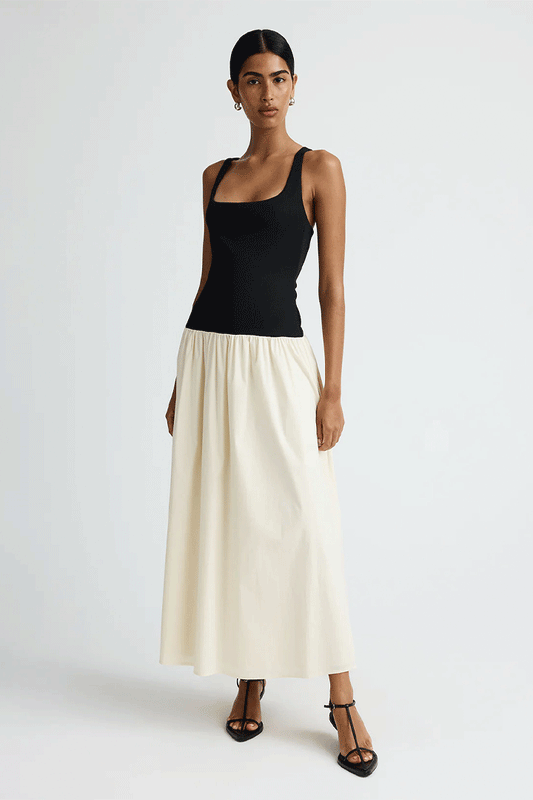 Malorie Dress Calico/Ebony