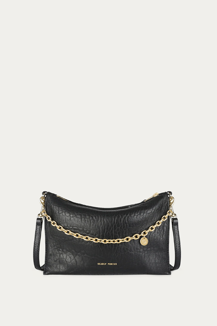 Siamese Bag Black Bulle/Brass