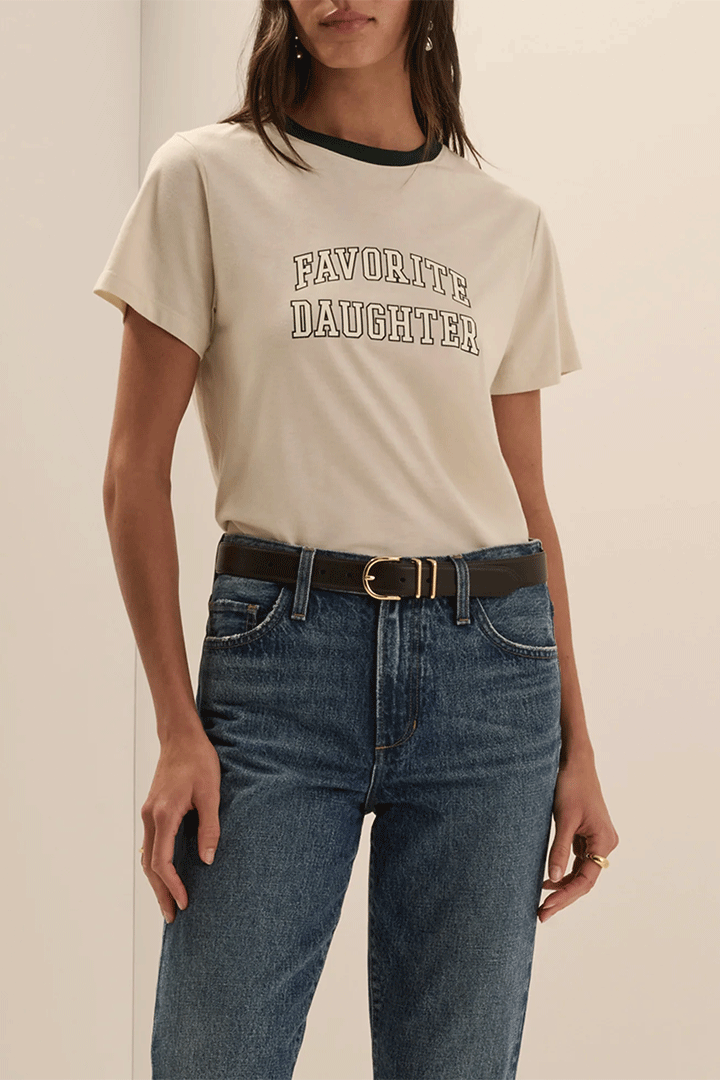 Collegiate Classic Tee Pumice /Forest