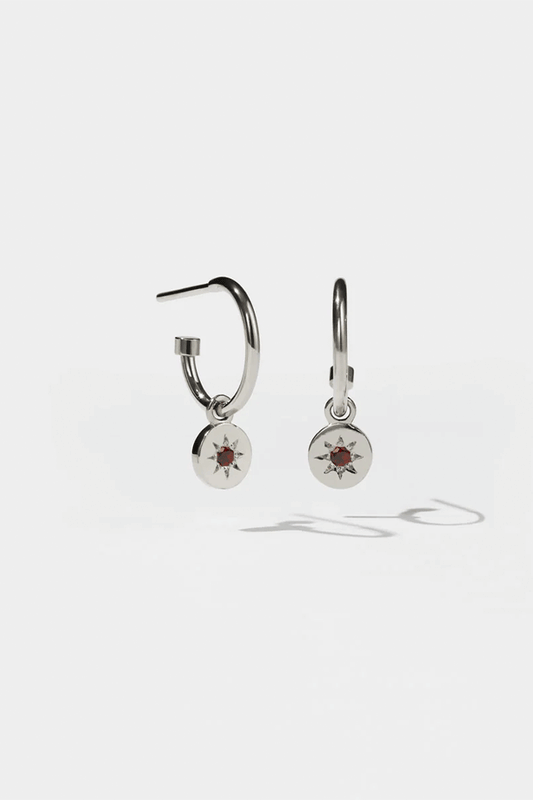 Lulu Signature Hoops Silver