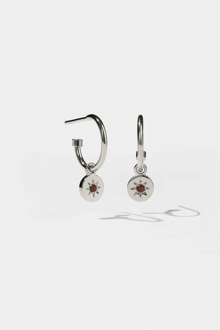Lulu Signature Hoops Silver