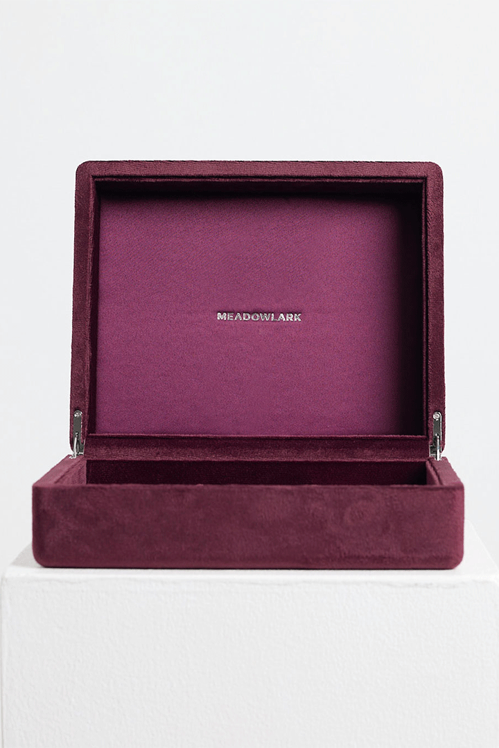 Velvet Jewellery Box Large Merlot