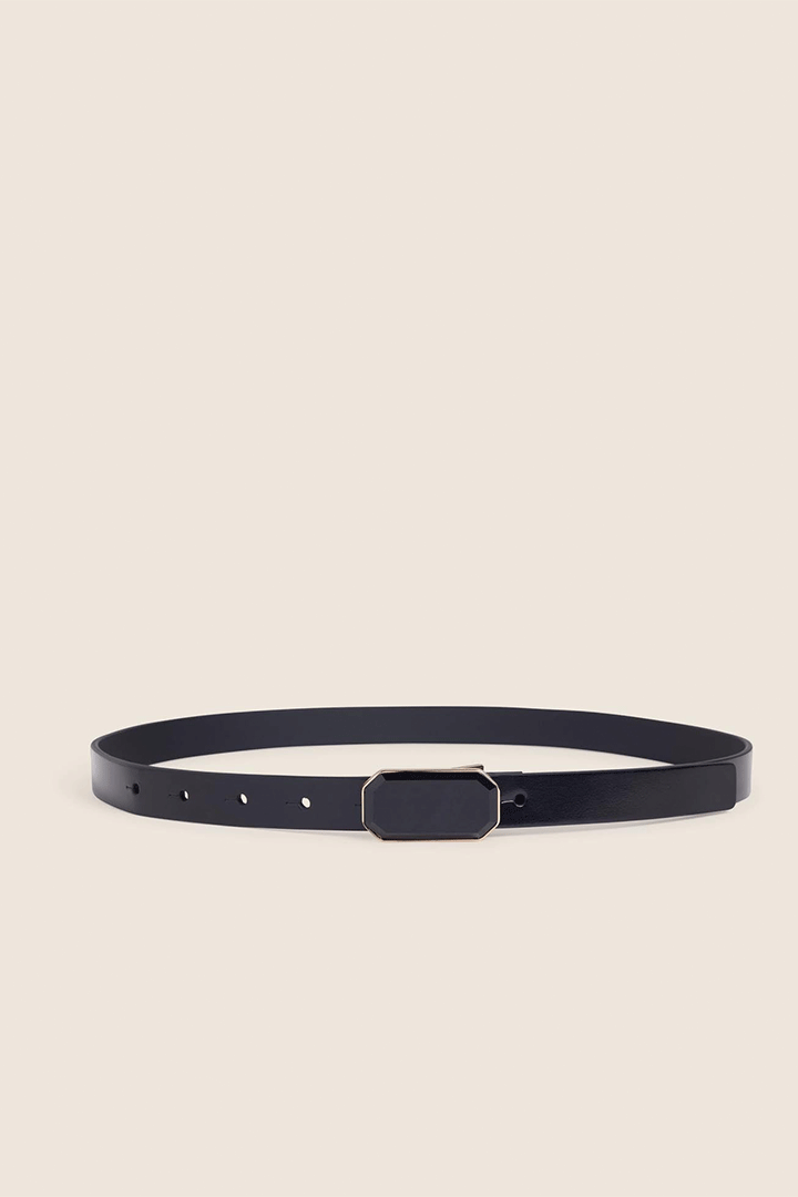 Cocktail Belt Black Antique Brass