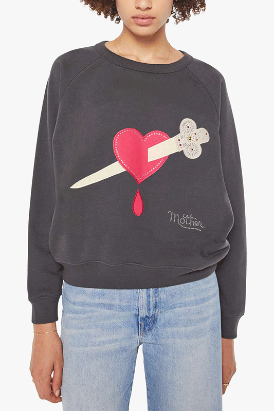 The Biggie Concert Heart Dagger Faded Black