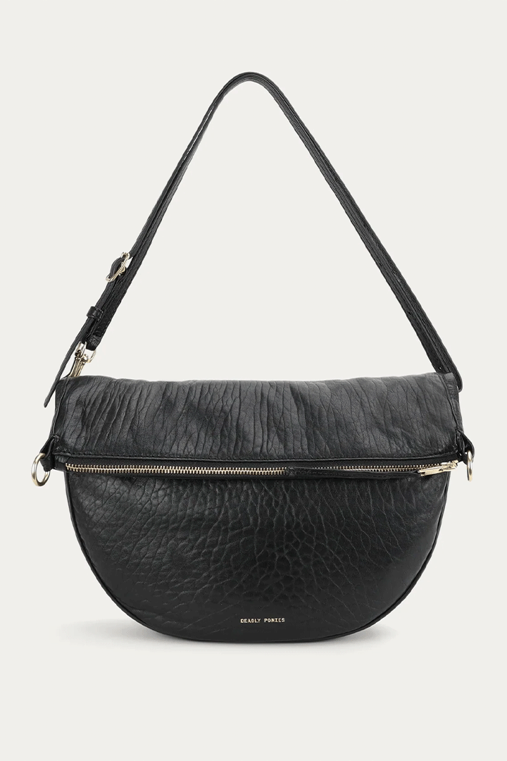 Leopard Hobo Black Bulle/Brass