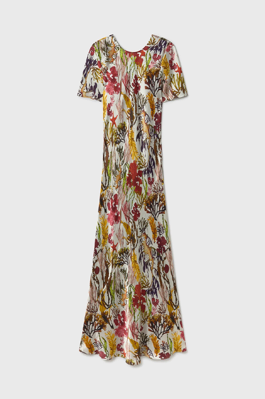 Short Sleeve Bias Dress Planktonic