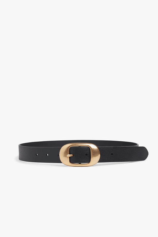 Skinny Jean Belt Black/Gold