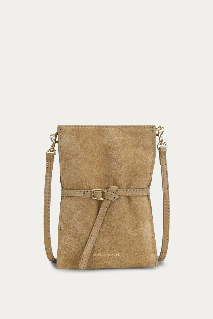 Mr Penny Pouchette Oat Suede