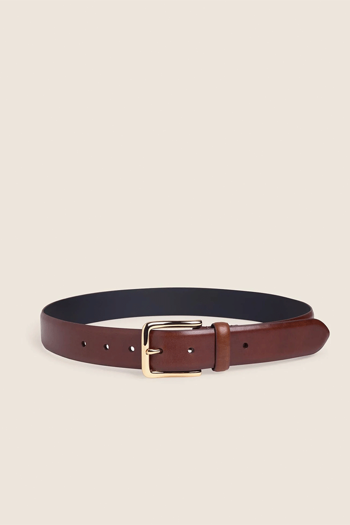 Heritage Belt Cognac/Antique Brass
