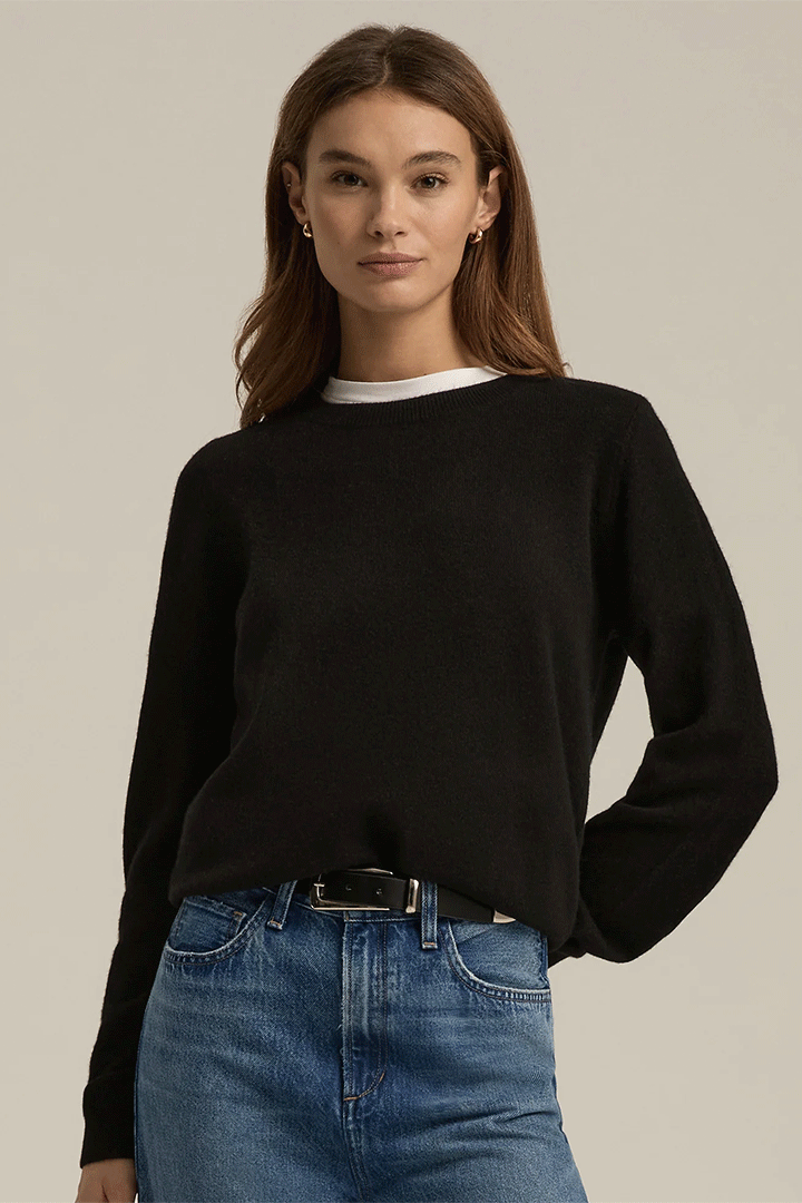 Favorite Cashmere Crew Black