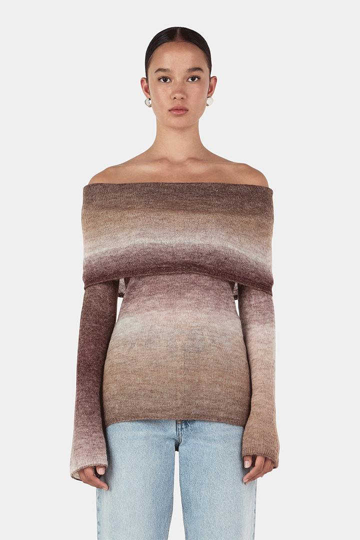 Naziree Knit Mocha Marle