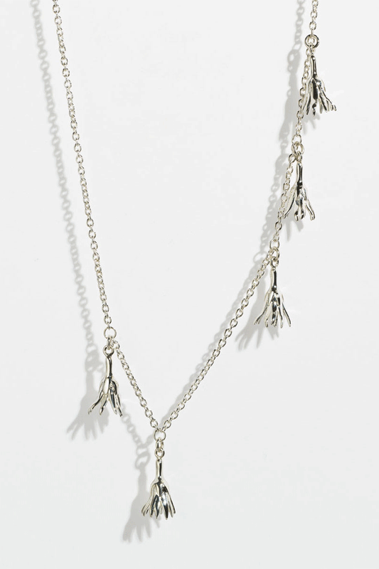 Madga Five Charm Necklace Silver