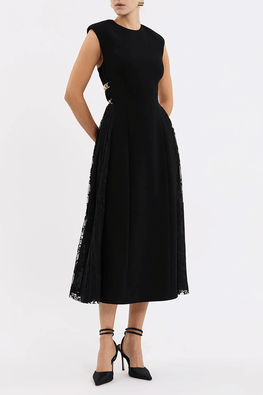 Milena Midi Dress Black