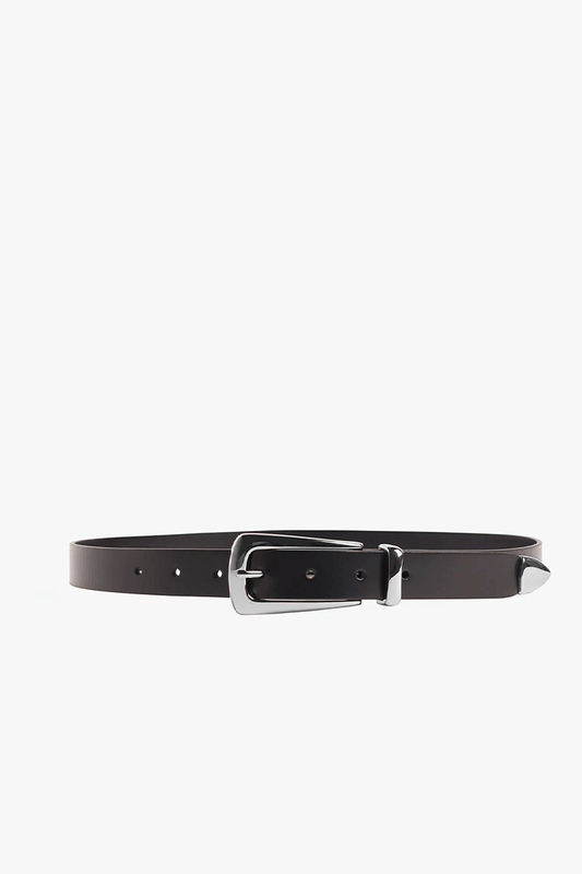 The Statement Belt - Black/Nickel