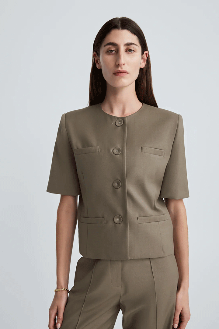 Priestly Jacket Taupe