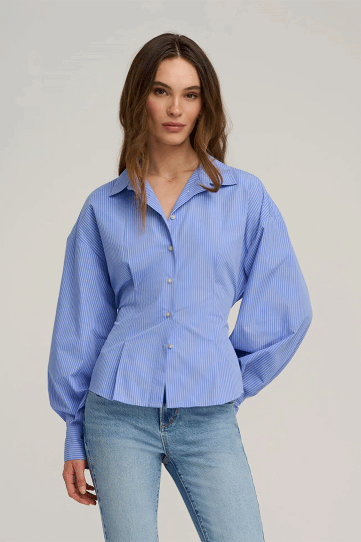 The Back Story Shirt Blue/White Stripe