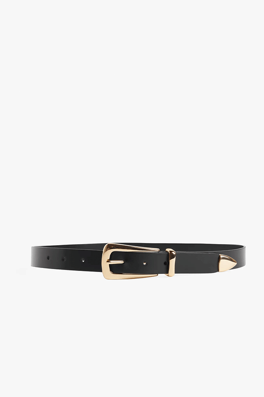 The Statement Belt - Black/Gold