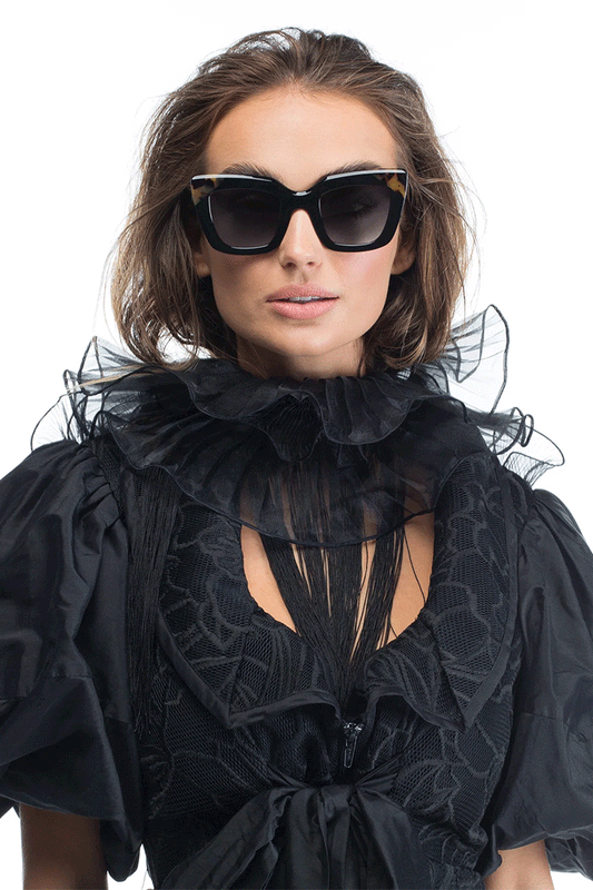 Brigada - Gloss Black, Tort Brow Corners/Black Gradient