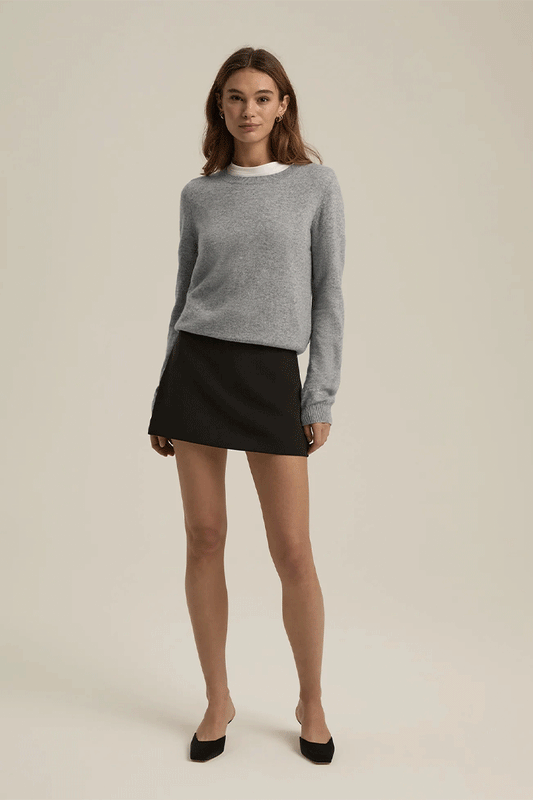 Favorite Cashmere Crew Grey
