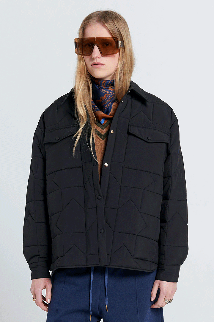 Crest Jacket Black