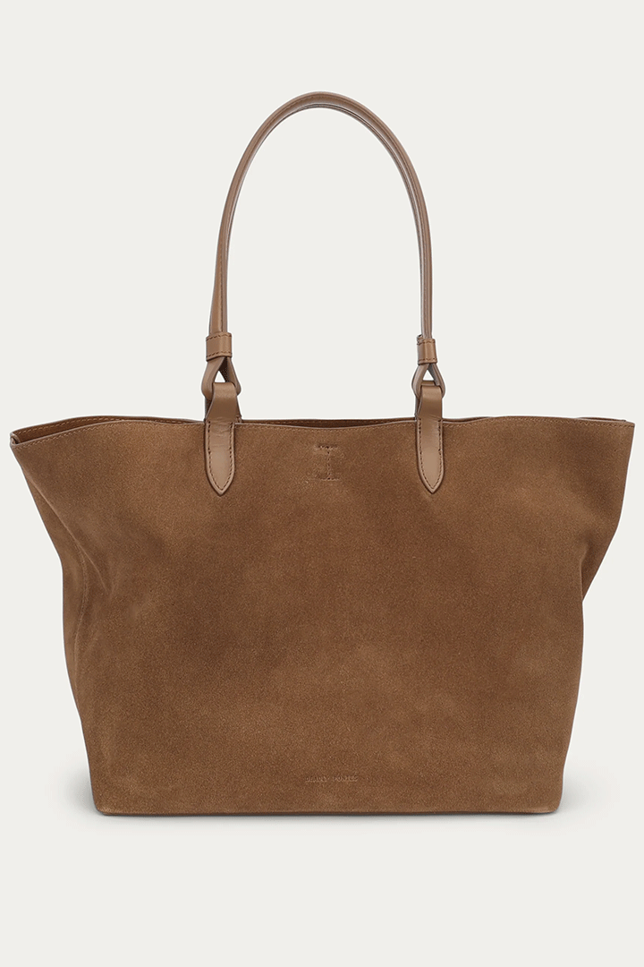 Large Bandit Tote Hazel Suede