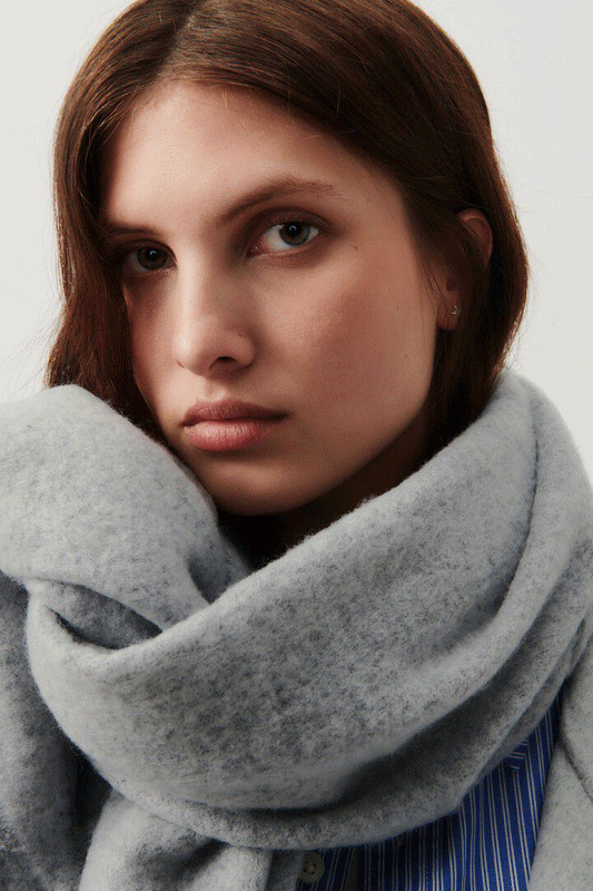 Scarf - Grey Black